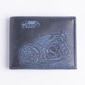 Carteira de Couro Masculina Vintage Motorcycle - K784-222 - Anil