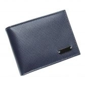 Carteira de Couro Masculina Soft Risque k718-037 - Anil