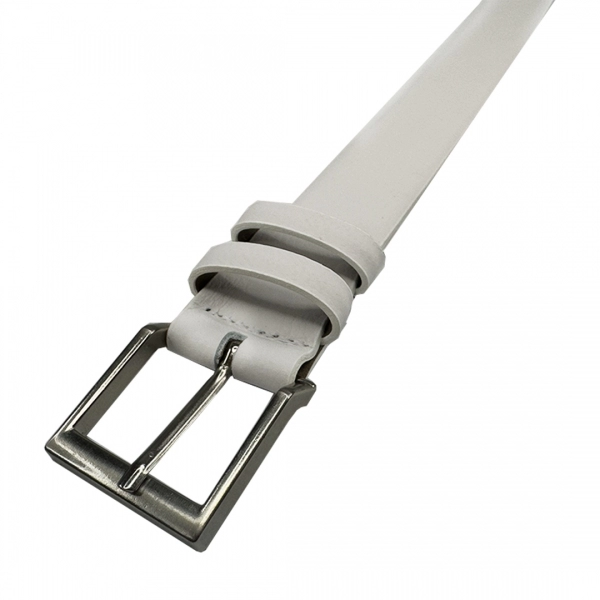 CINTO BRANCO FASOLO COURO LEGÍTIMO 32mm G007-143 - Branco