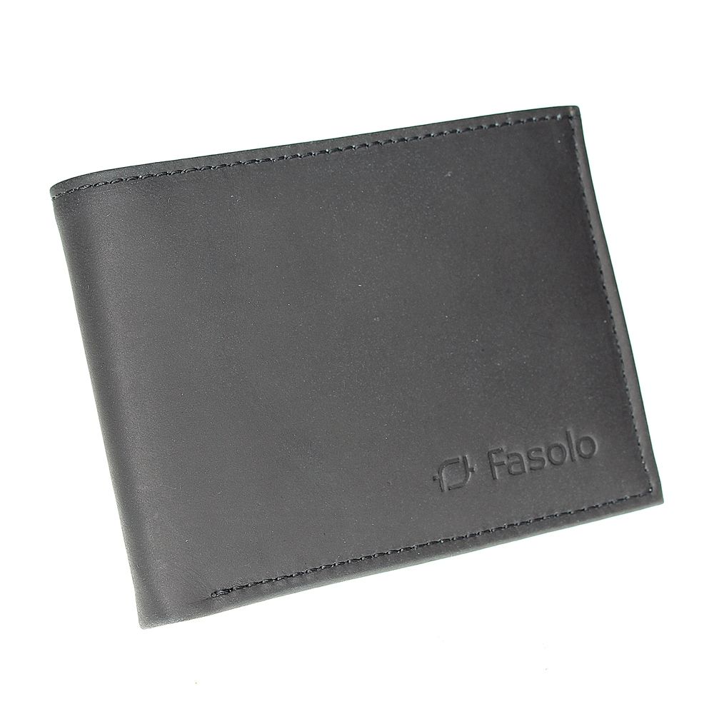 Carteira de Couro Fasolo Skin K799-555 - Preto
