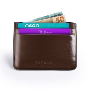 Carteira de Couro Fasolo Super Slim