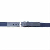 CINTO ELÁSTICO FASOLO COM COURO LEGÍTIMO G188-221 - Azul Marinho