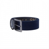 CINTO ELÁSTICO FASOLO COM COURO LEGÍTIMO G188-221 - Azul Marinho