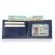 Carteira de Couro Masculina Soft Risque k718-037 - Anil