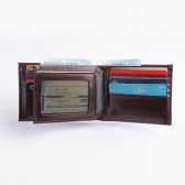 Carteira de Couro Masculina - K637006 - Marrom