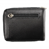 Carteira de Couro Fasolo Com Zíper Capretto H014-143 - Preto
