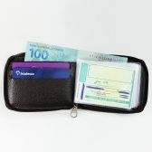 Carteira de Couro Fasolo com Zíper - K797-143 - Café