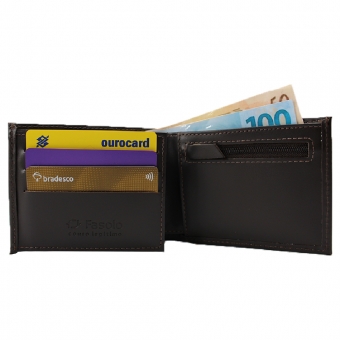 Carteira de Couro Fasolo Soft Anil H081-336