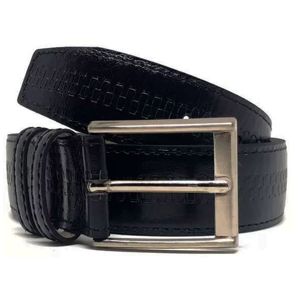 CINTO DE COURO FASOLO AFRO SOCIAL G029-019 - Preto
