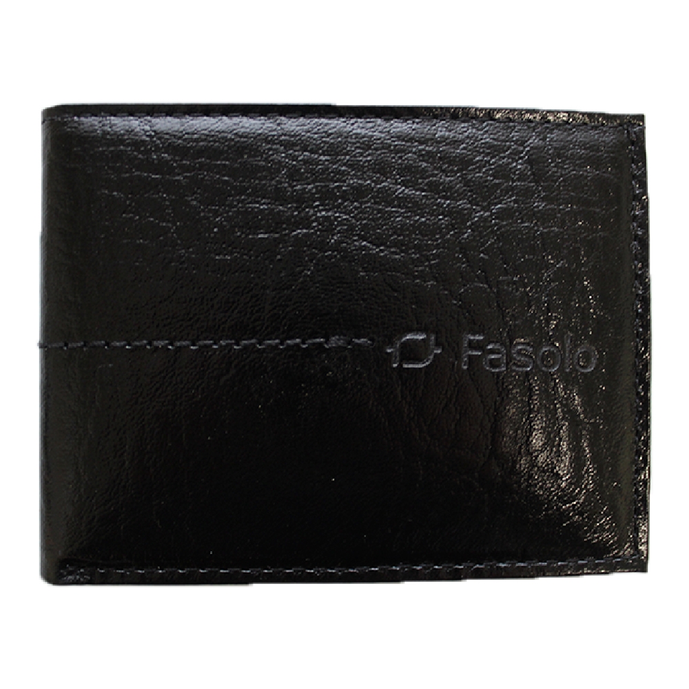 Carteira de Couro Fasolo Afro H078-019 - Preto