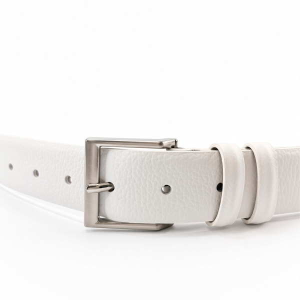 CINTO BRANCO FASOLO COURO LEGÍTIMO 32mm G007-143 - Branco