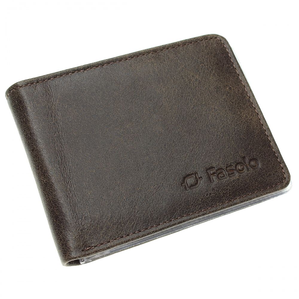 Carteira de Couro Masculina Everest - K726-146 - Café