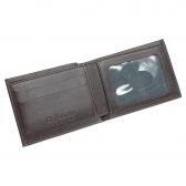 Carteira de Couro Masculina Soft Risque k718-037 - Chocolate