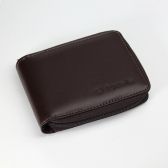 Carteira de Couro Fasolo com Zíper - K797-042 - Café