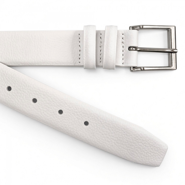 CINTO BRANCO FASOLO COURO LEGÍTIMO 32mm G007-143 - Branco
