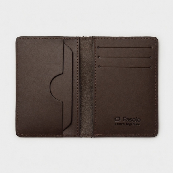 CARTEIRA MODERNA SLIM K939-042 - Marrom