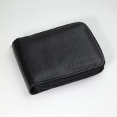 Carteira de Couro Fasolo com Zíper - K797-143 - Preto