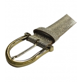 CINTO DE COURO BRILHANTE LEONORA FASOLO N438-547 - Dourado