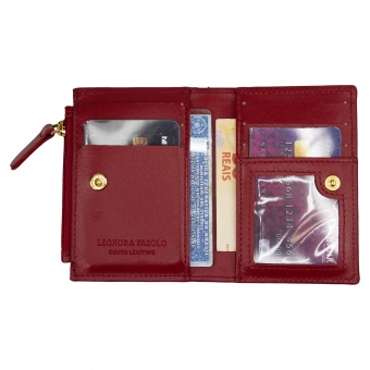 CARTEIRA DE COURO LEONORA FASOLO M351-033