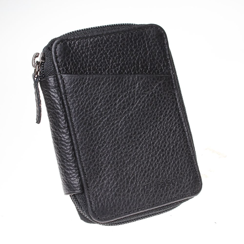 Carteira Slim Fasolo com Zíper - K768 080 - Preto