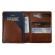Porta Passaporte 100% Couro Fasolo U667-340 - Whisky