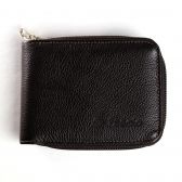 Carteira de Couro Fasolo com Zíper - K797-143 - Café