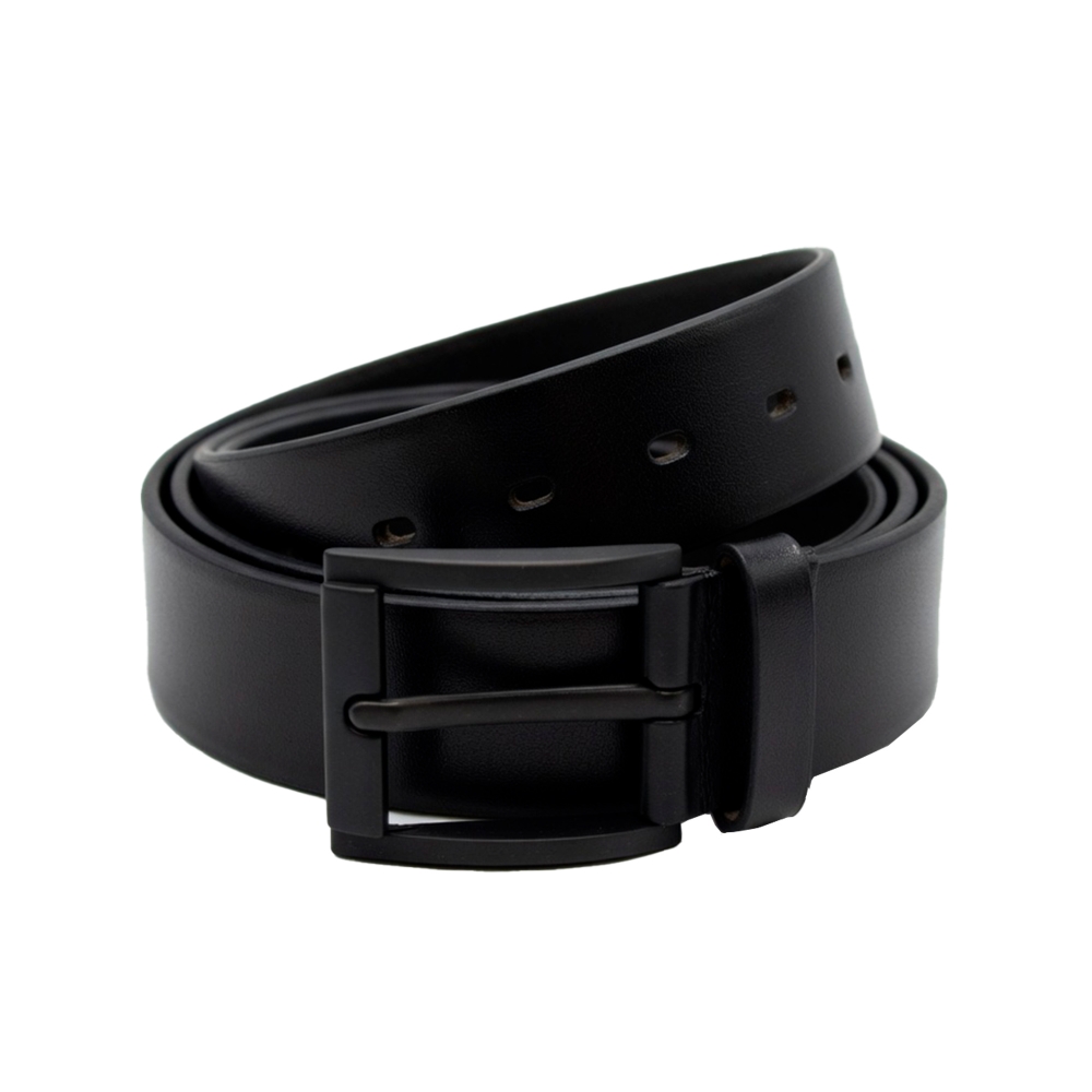 CINTO ANTIALERGICO E ANTIDETECTOR DE METAIS EM COURO FASOLO - Preto