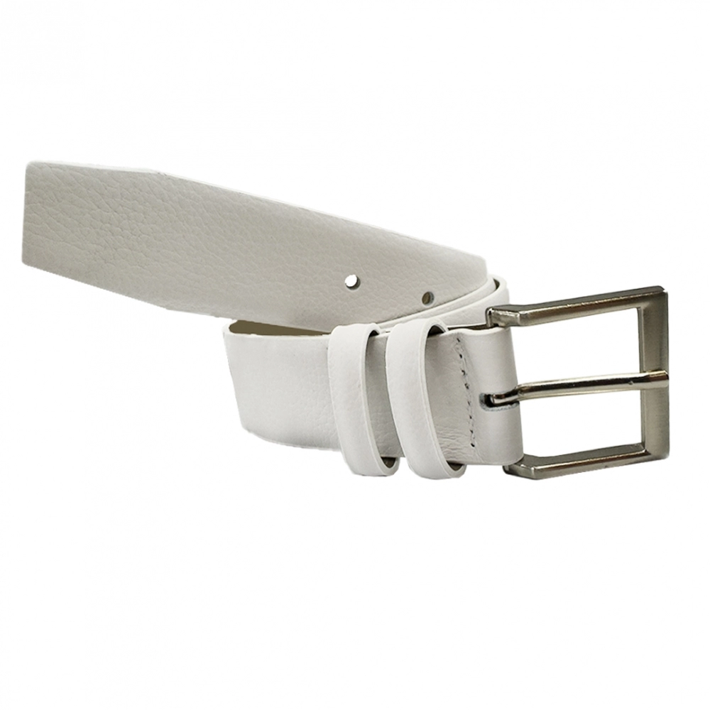 CINTO BRANCO FASOLO COURO LEGÍTIMO 32mm G007-143 - Branco