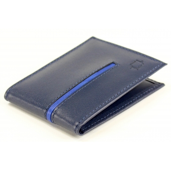 Carteira de Couro Fasolo Veneza e Soft Anil K810 247