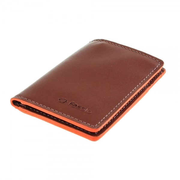 Carteira de Couro Fasolo Slim K754-042 - Café