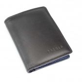 Carteira de Couro Fasolo Secret - K813-033 - Preto/Anil