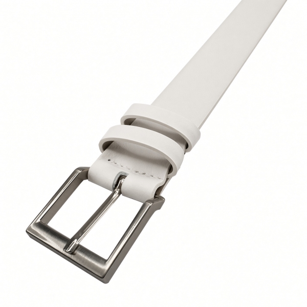 CINTO BRANCO FASOLO COURO LEGÍTIMO 32mm G007-143 - Branco