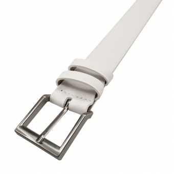 CINTO BRANCO FASOLO COURO LEGÍTIMO 32mm G007-143