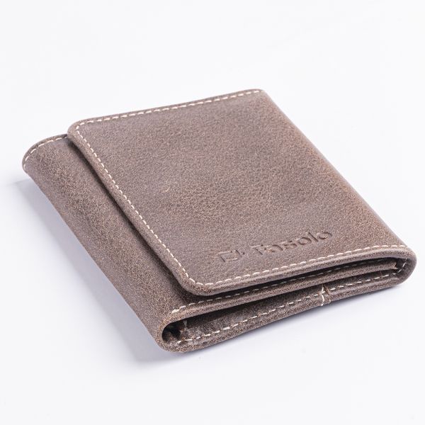 Carteira de Couro Masculina Everest Porta Moedas K729-146 - Rato