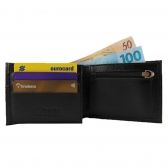 Carteira de Couro Fasolo Capretto com Elástico H074-143 - Preto