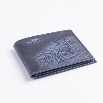 Carteira de Couro Masculina Vintage Motorcycle - K784-222