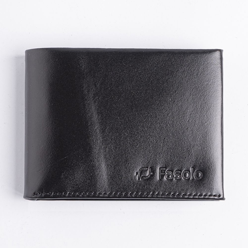 Carteira de Couro Masculina - K637-042 - Preto