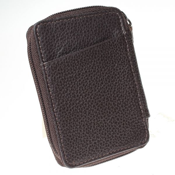Carteira Slim Fasolo com Zíper - K768 080 - Café