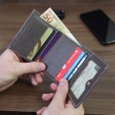 Carteira de Couro Masculina Everest Porta Moedas K729-146 - Rato