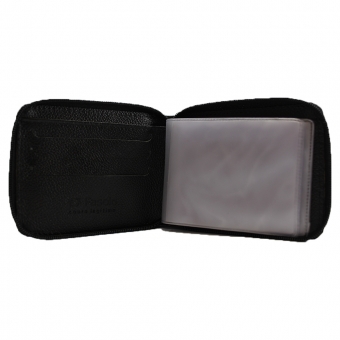 Carteira de Couro Fasolo Com Zíper Capretto H014-143