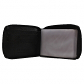 Carteira de Couro Fasolo Com Zíper Capretto H014-143 - Preto