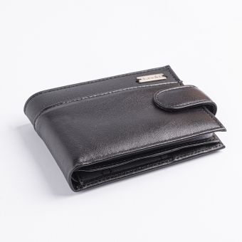 Carteira de Couro Masculina Porta-Cheques K601-024