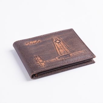 Carteira de Couro Fasolo Vintage Airplane k755-222