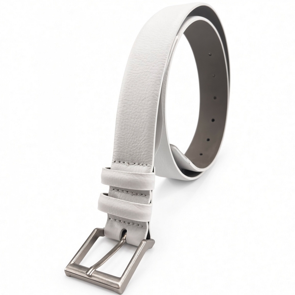 CINTO BRANCO FASOLO COURO LEGÍTIMO 32mm G007-143 - Branco