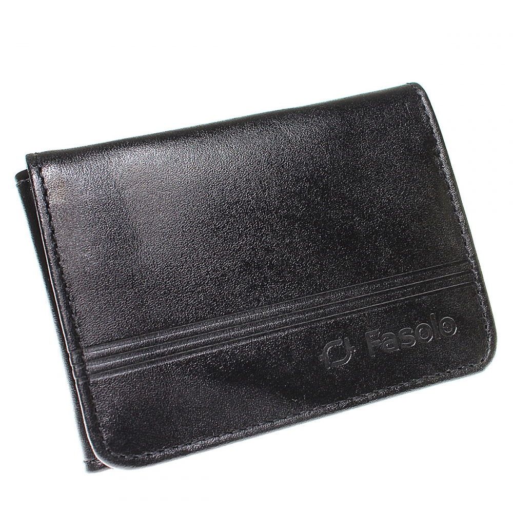 Carteira de Couro Fasolo Selvagem K147-024 - PRETO