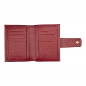CARTEIRA DE COURO LEONORA FASOLO M140-143 - VERMELHO