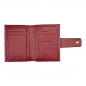 CARTEIRA DE COURO LEONORA FASOLO M140-143 - VERMELHO