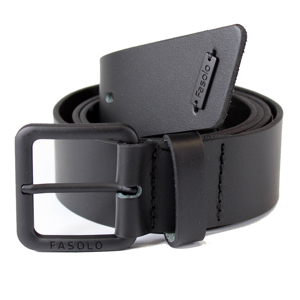 Cinto 100% Couro Fasolo Soleta Malboro E123-374 - Preto
