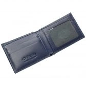 Carteira de Couro Masculina Soft Risque k718-037 - Anil