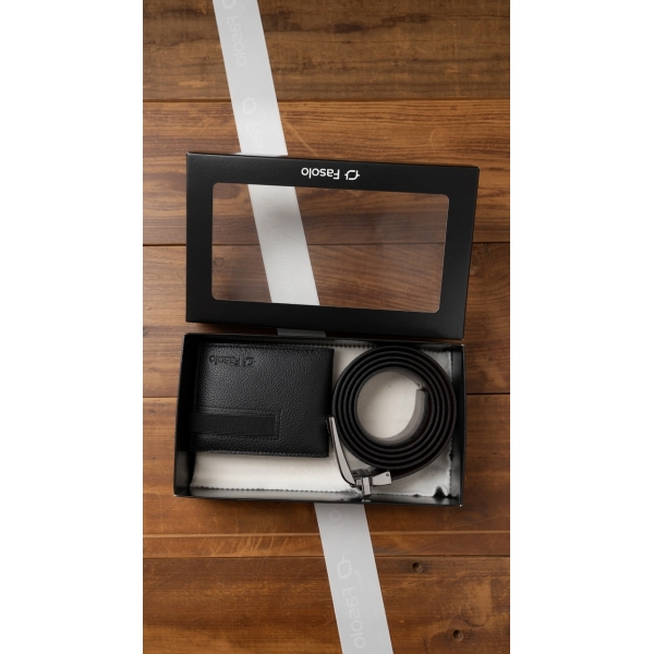 KIT MASCULINO CARTEIRA + CINTO DUPLA FACE AJUSTÁVEL